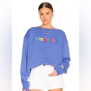 THE MAYFAIR GROUP EMPATHY ALWAYS SWEATSHIRT BLUE ONE SIZE S/M